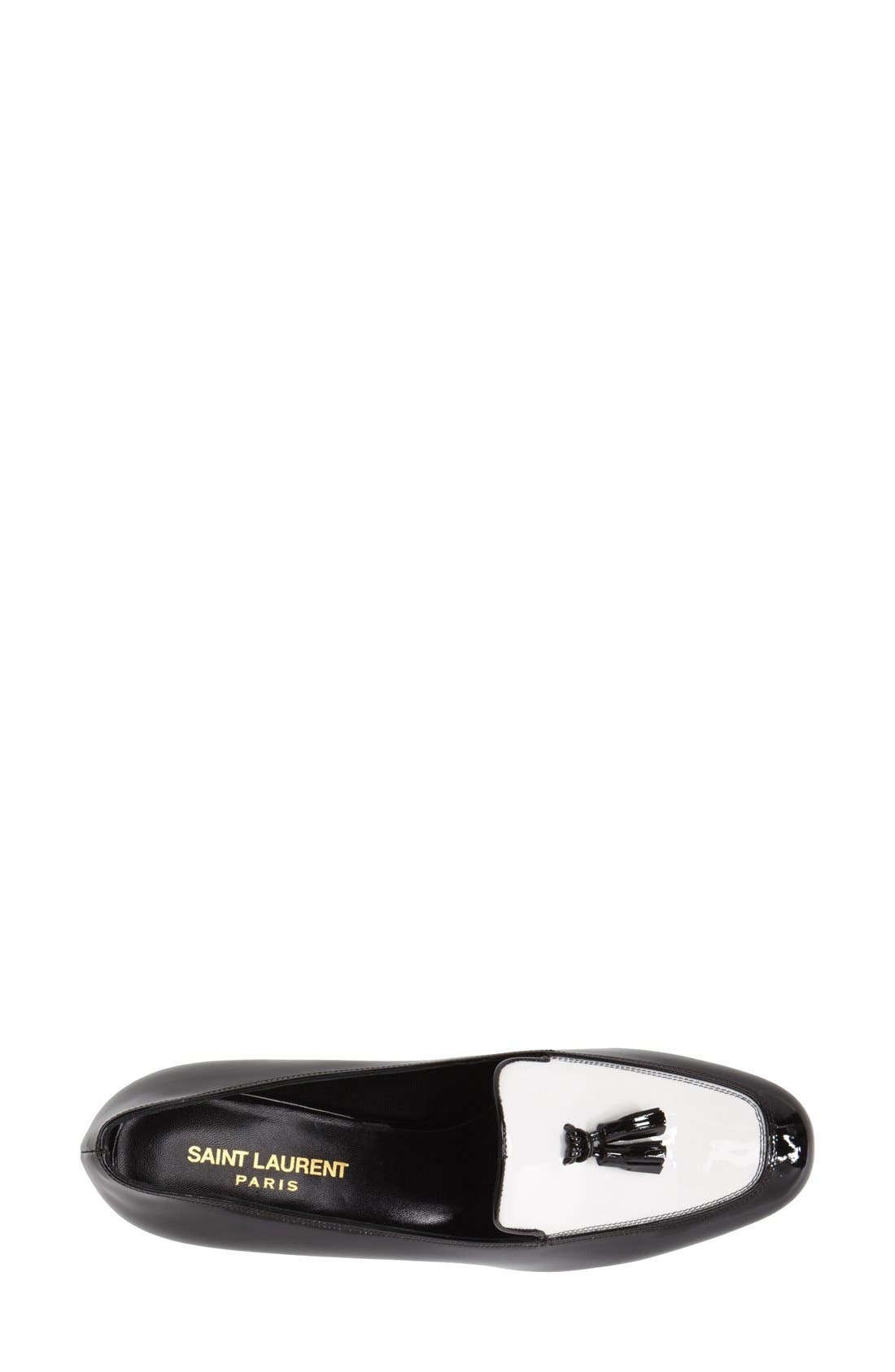 Saint Laurent 'Babies' Tassel Loafer, Alternate, color, 