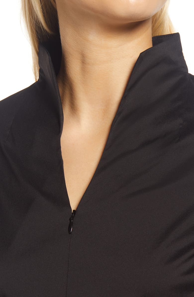 Ming Wang Quarter Zip Funnel Neck Shirt, Alternate, color,