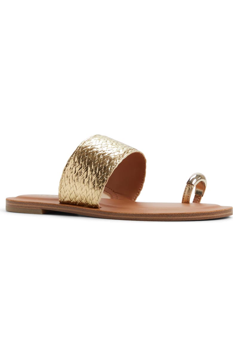 ALDO Beachwalk Slide Sandal, Main, color, Gold