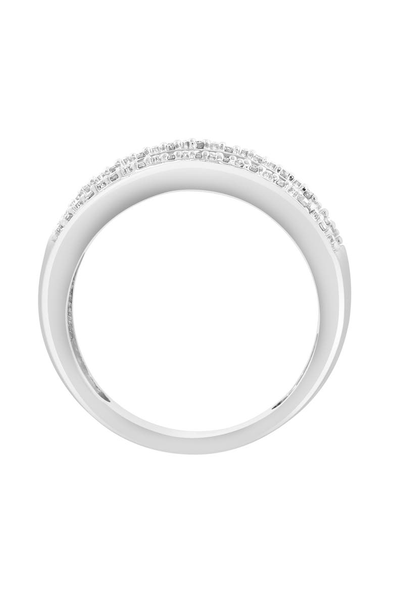 Sterling Silver Diamond Band Ring, Alternate, color, SILVER
