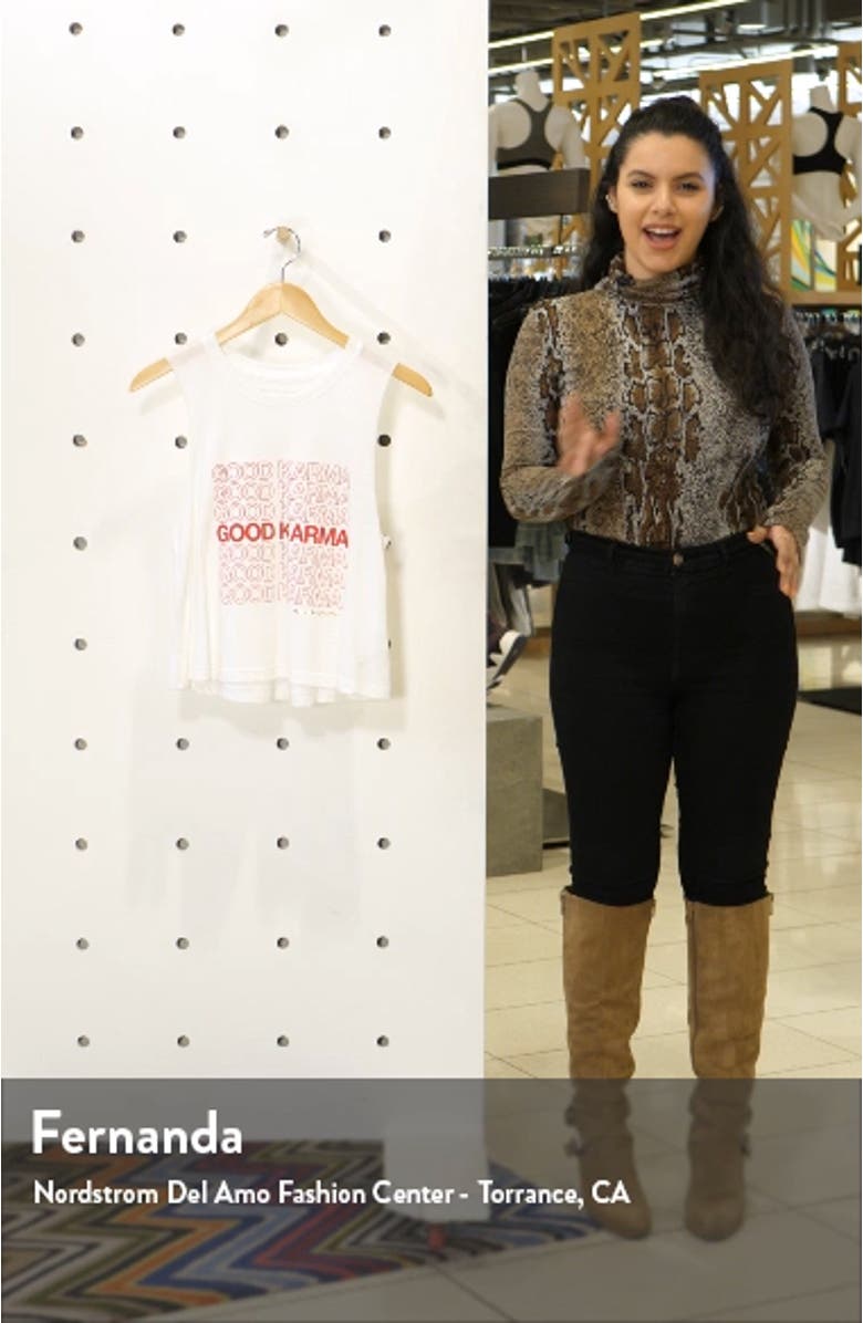 Karma Crop Tank Top, sales video thumbnail