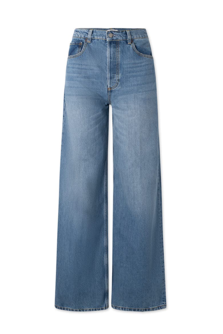 The Jovi Retro Wide Leg High Rise Jeans, Main, color, Rio Bravo