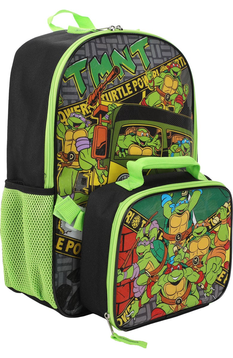 BIOWORLD Kids' TMNT Backpack with Lunch Bag, Alternate, color,