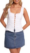 Petal & Pup Jayda Frill Trim Ruched Tank