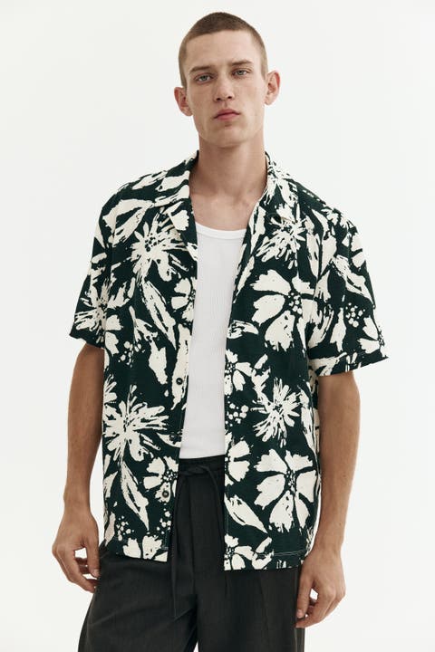 Regular Fit Jacquard Resort Shirt