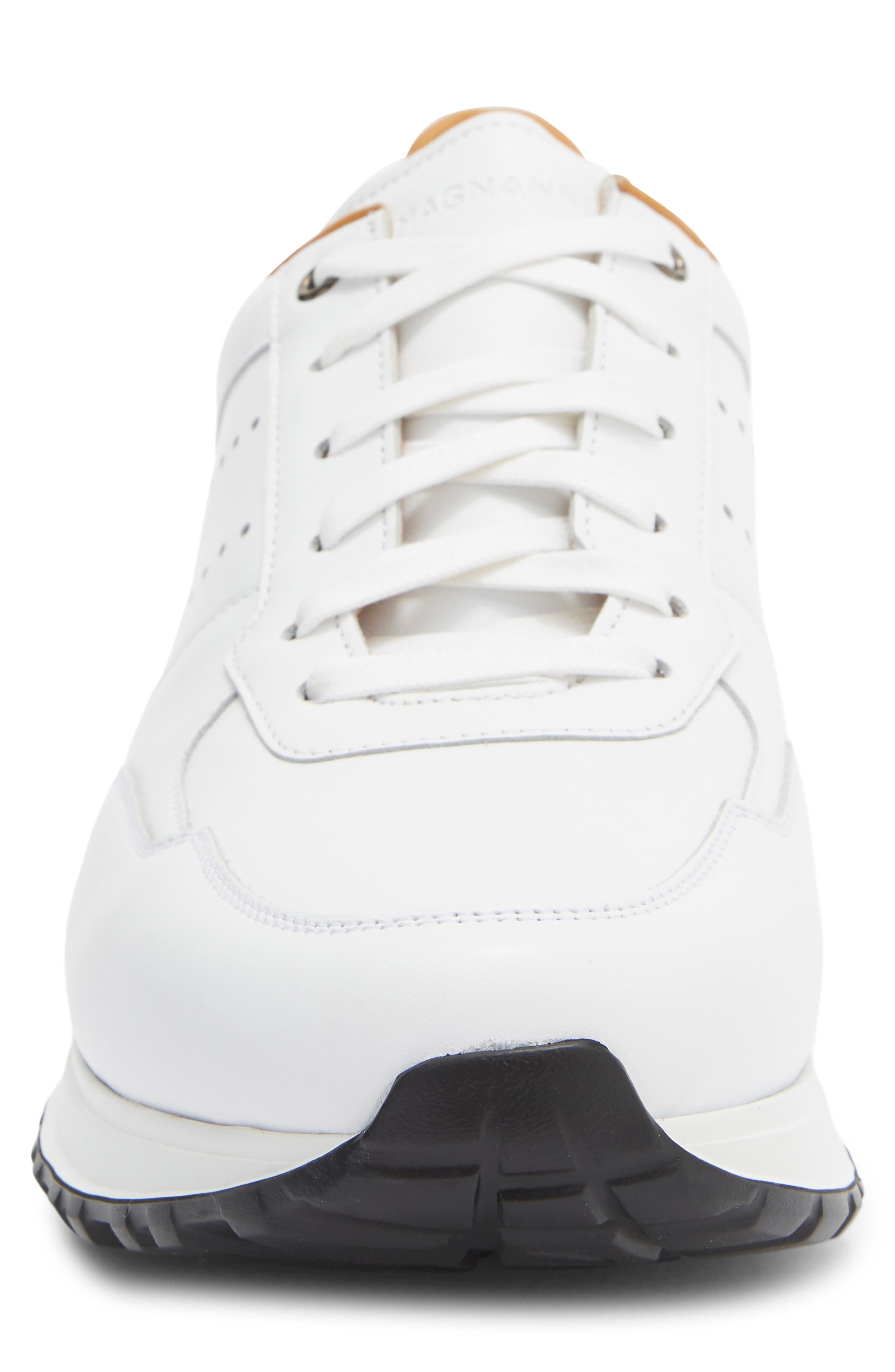 Fado Leather Sneaker, Alternate, color, WHITE / TIERRA SUEDE