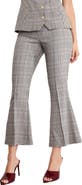 Good American Plaid Kick Flare Pants