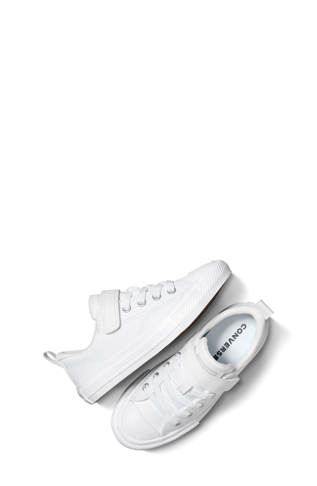 Converse Kids' Chuck Taylor<sup>®</sup> All Star<sup>®</sup> Malden Street Mid Top Sneaker, Alternate, color, White/ White