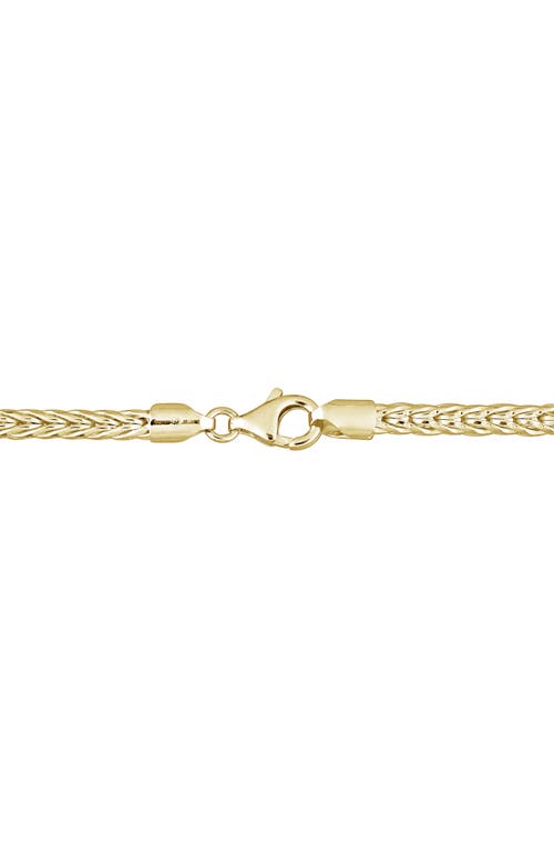 Delmar 4.2mm Foxtail Chain Necklace & Bracelet Set In Gold