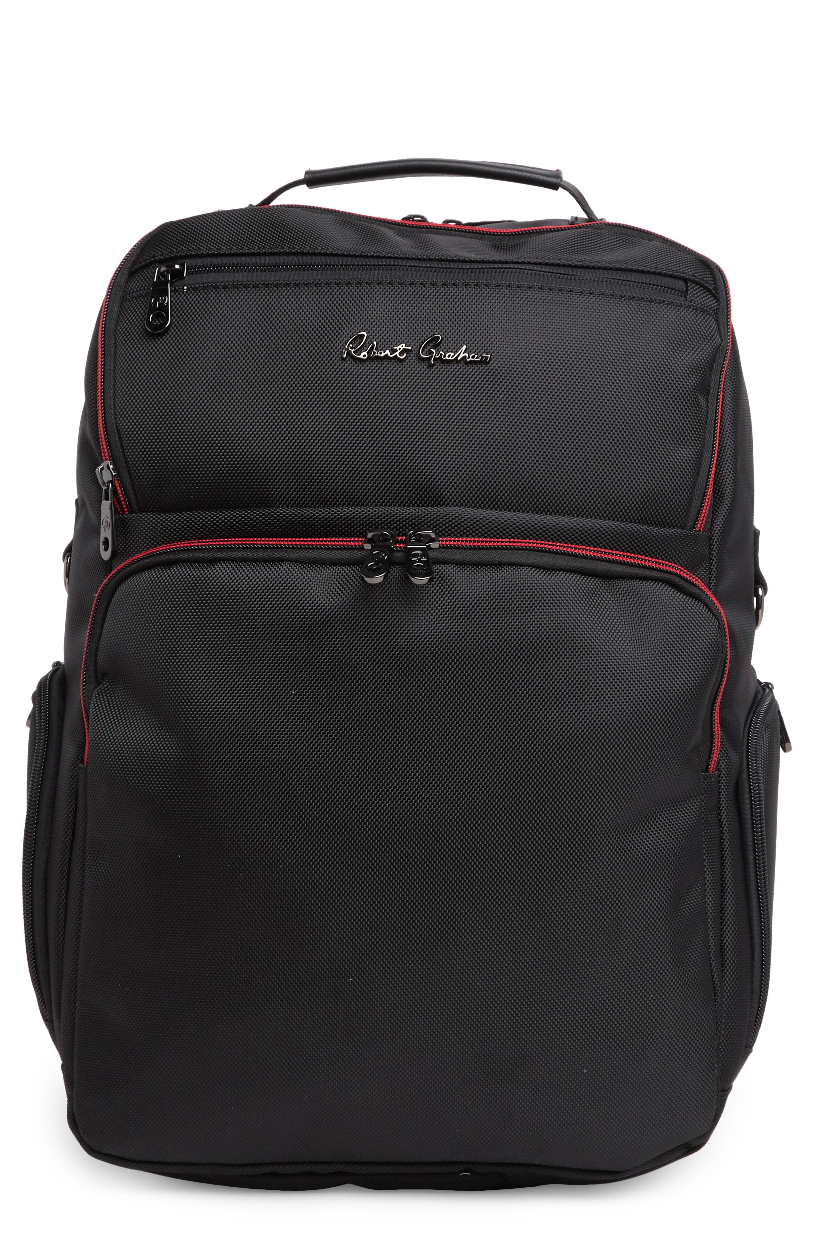 Robert Graham Cache Recycled Polyester Backpack, Main, color, 