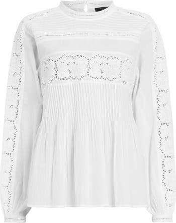 Elaia Eyelet Embroidery Cotton Top