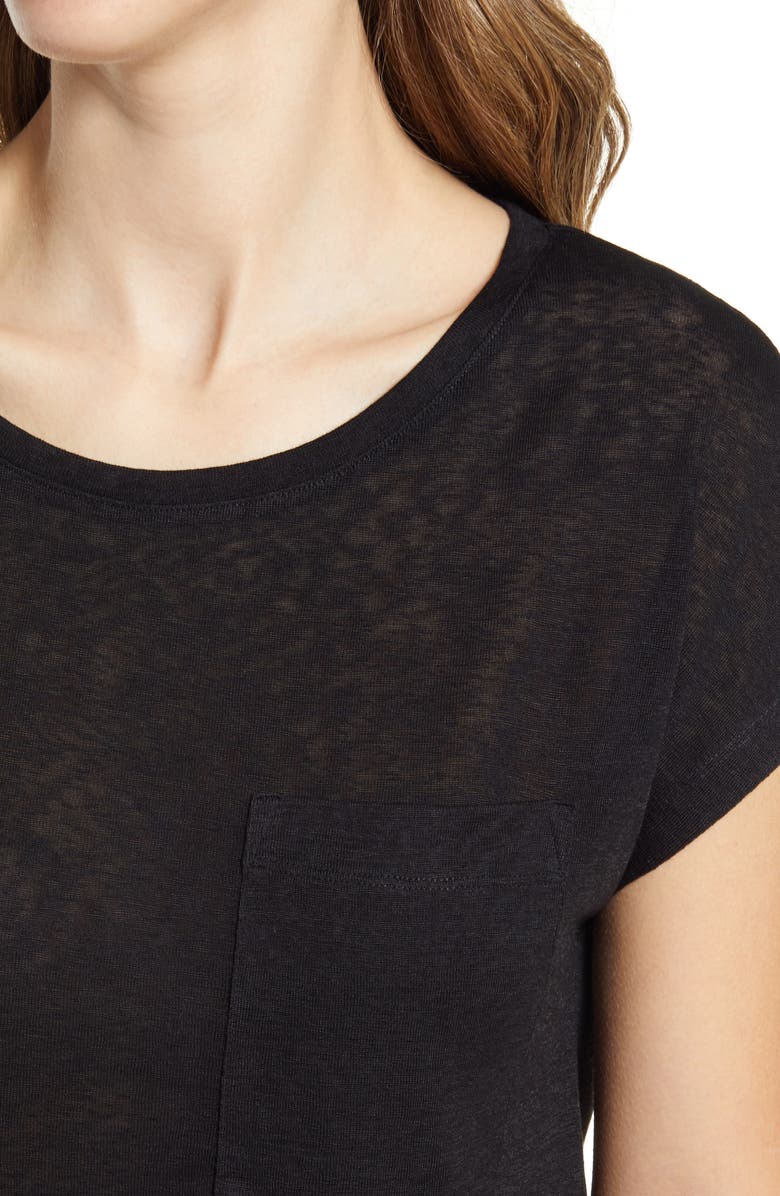 Caslon<sup>®</sup> Slub Knit T-Shirt, Alternate, color,