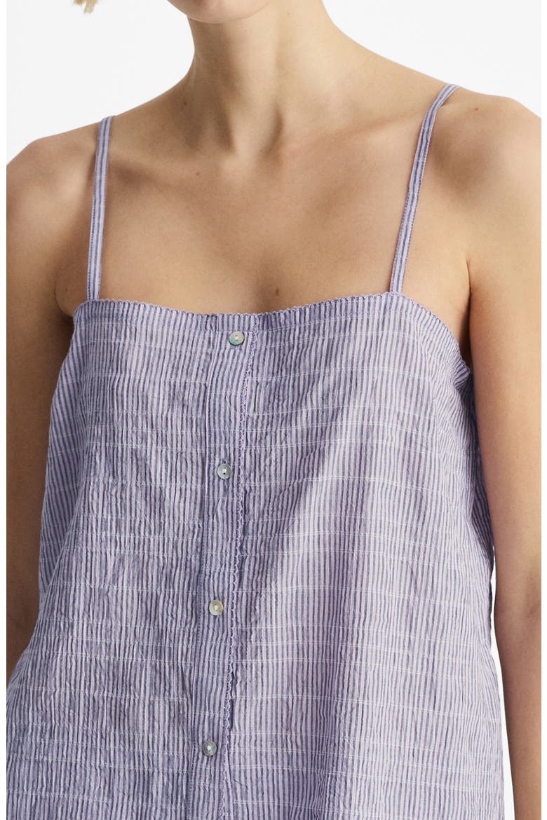 Stripe Seersucker Short Pajamas, Alternate, color, LILAC