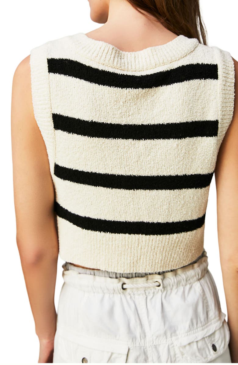 Free People Santa Monica Crop Sweater Vest, Alternate, color, 