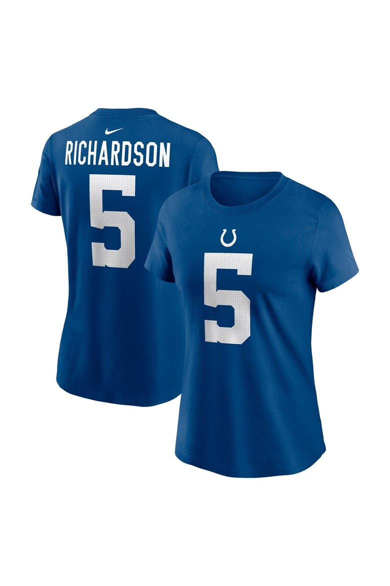 Women's Nike Anthony Richardson Royal Indianapolis Colts 2023 NFL Draft First Round Pick Player Name & Number T-Shirt, Main, color, Royal