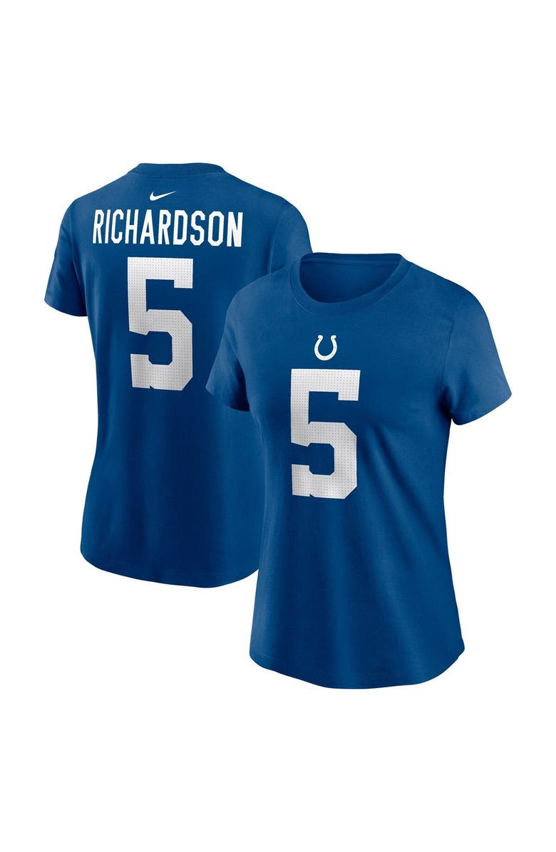 Nike Women's Nike Anthony Richardson Royal Indianapolis Colts 2023 NFL Draft First Round Pick Player Name & Number T-Shirt, Main, color, Royal