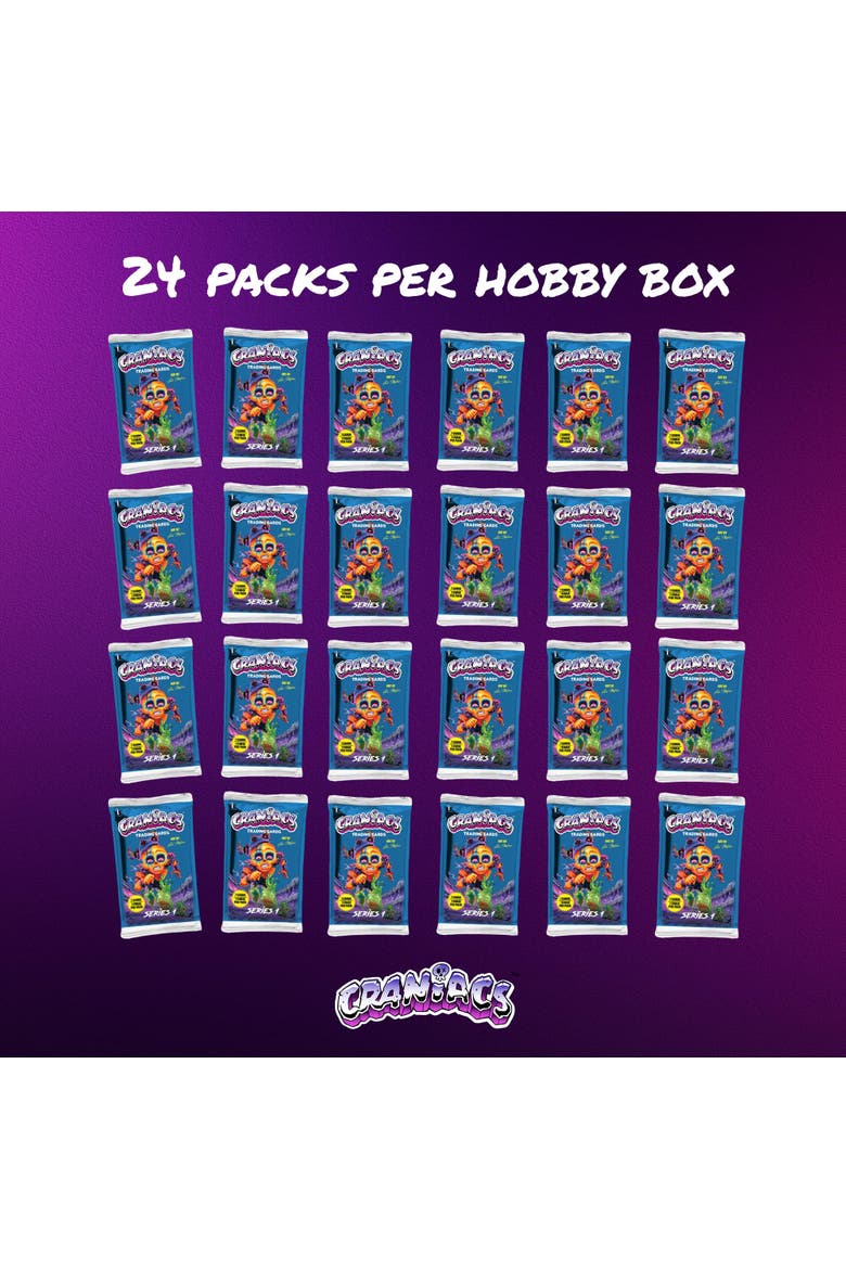 Craniacs Trading Cards Series One Hobby Box | 24 Packs Per Box, Alternate, color, Blue