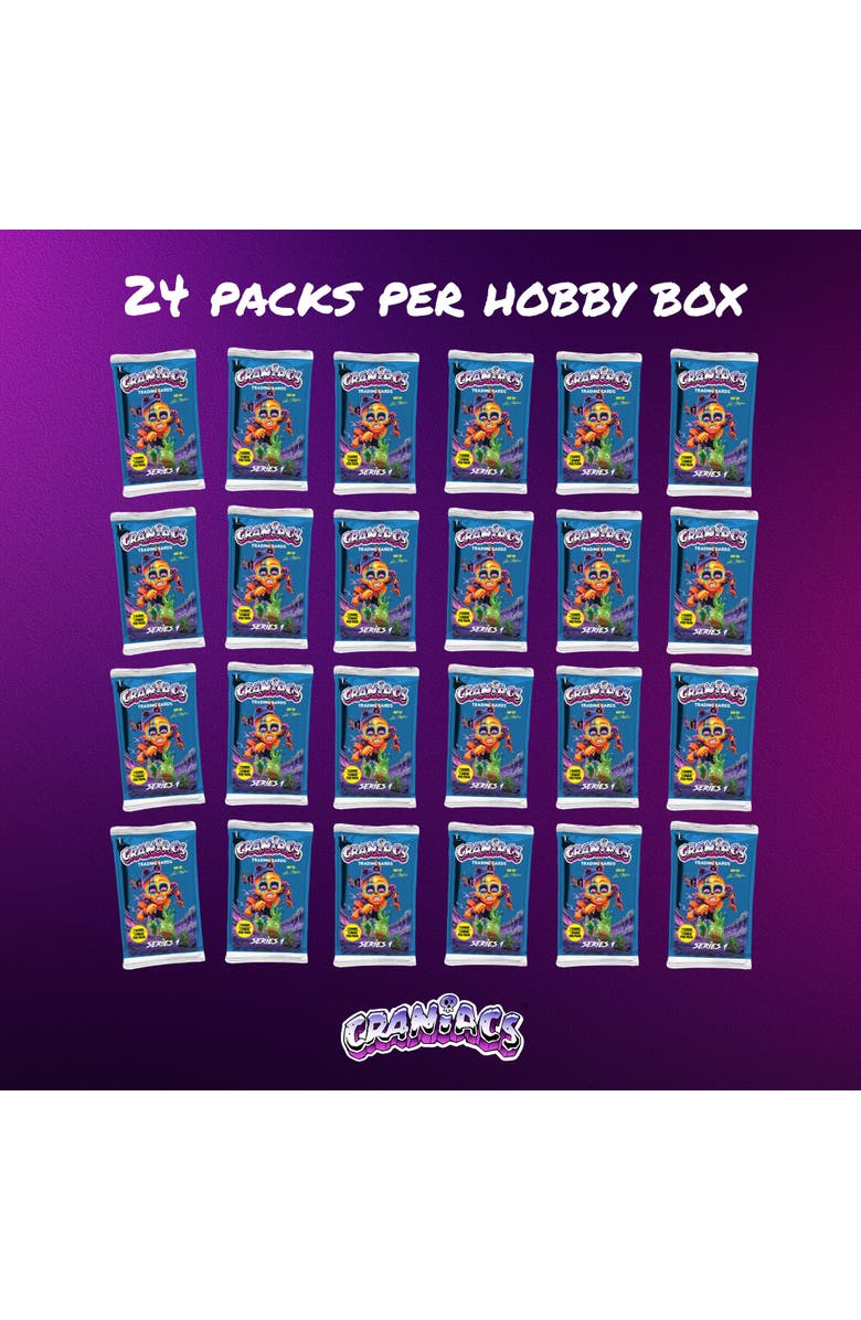 Ira Friedman Enterprises LLC Craniacs Trading Cards Series One Hobby Box | 24 Packs Per Box, Alternate, color, Blue