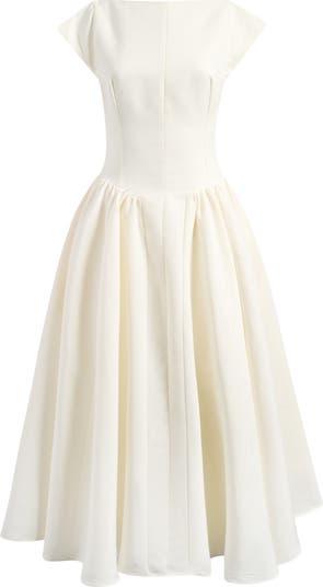 Debutante Backless Midi Dress