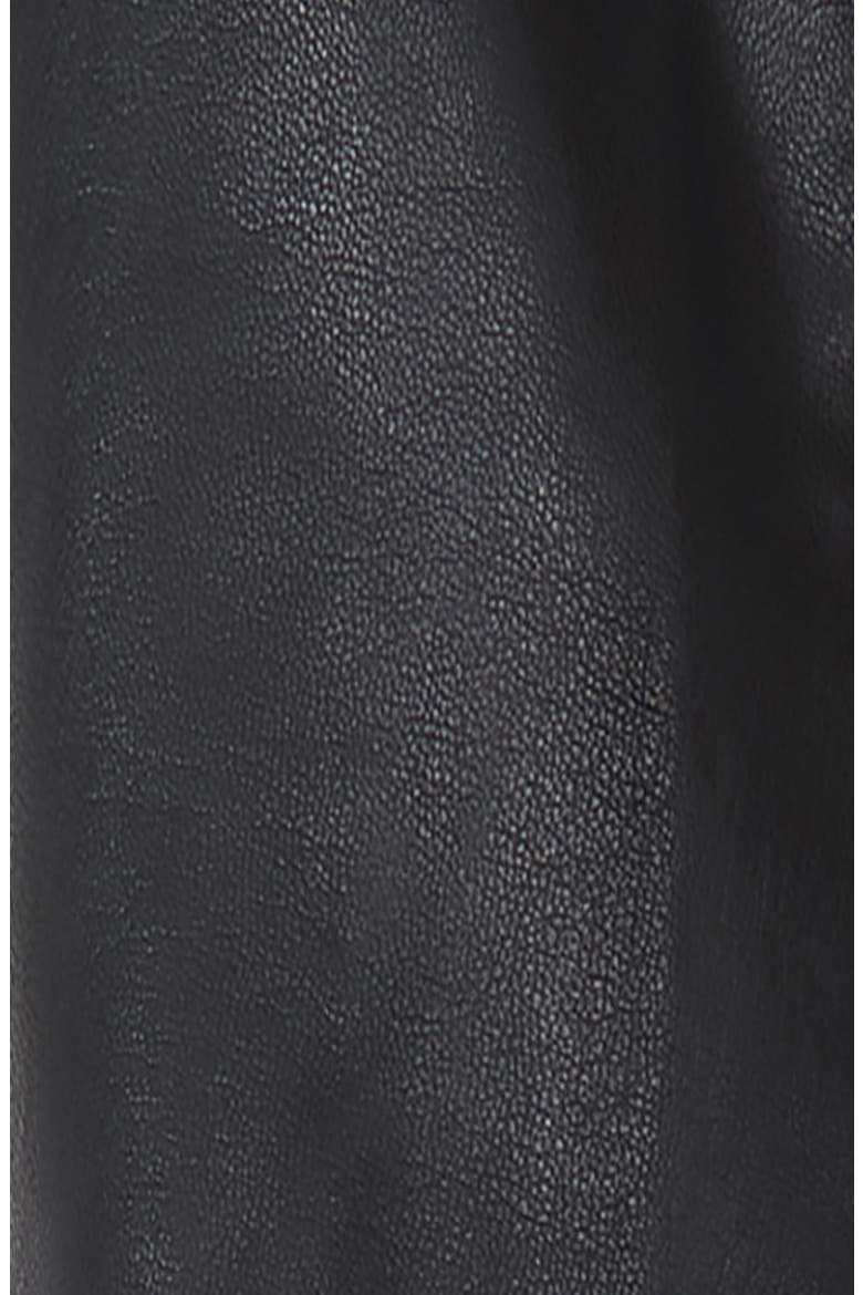 Slip Into Something Faux Leather Minidress, Alternate, color, DARK DAYS
