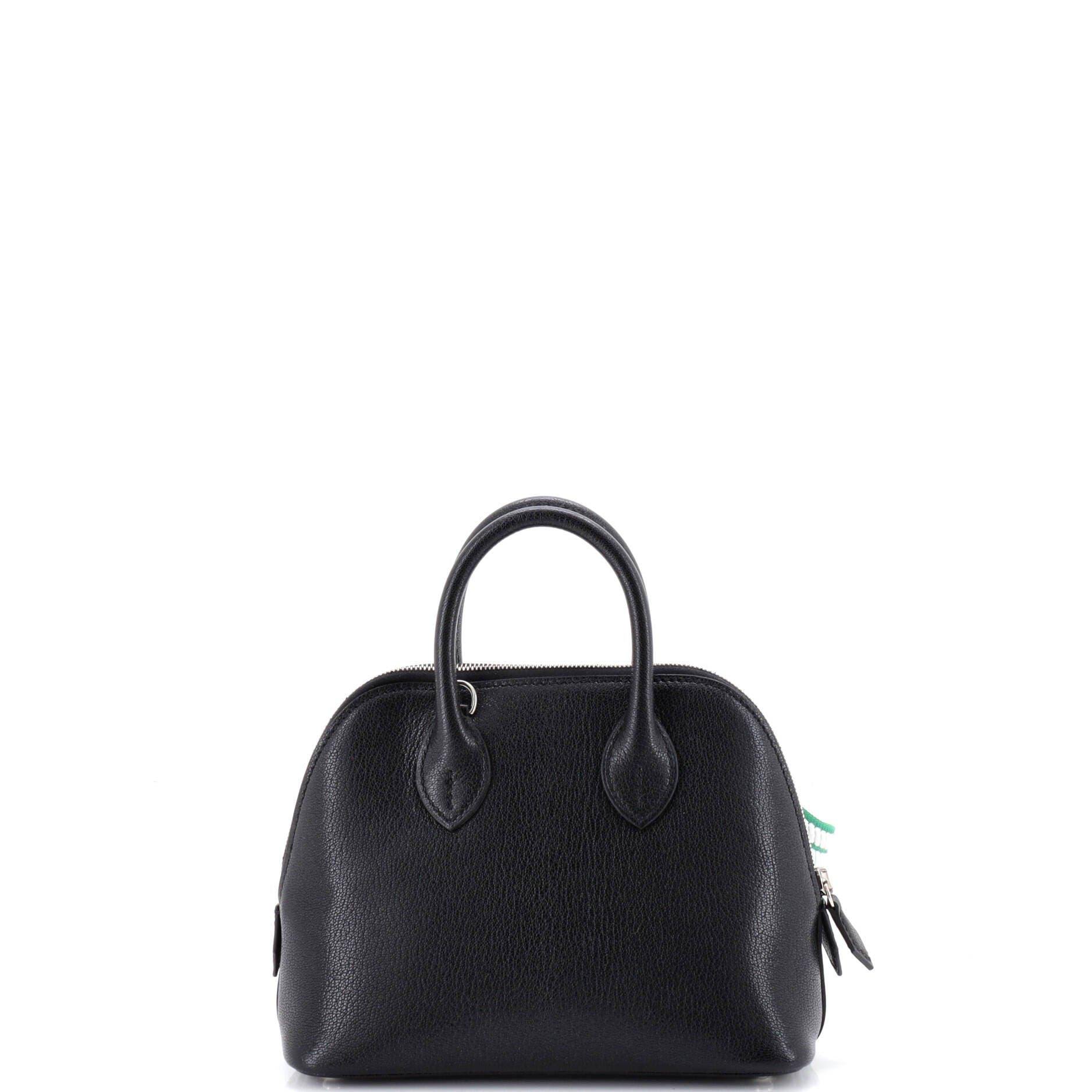 Pre-Owned Hermes Sangle Bolide 1923 Bag Chevre Chamkila Mini, Alternate, color, Noir