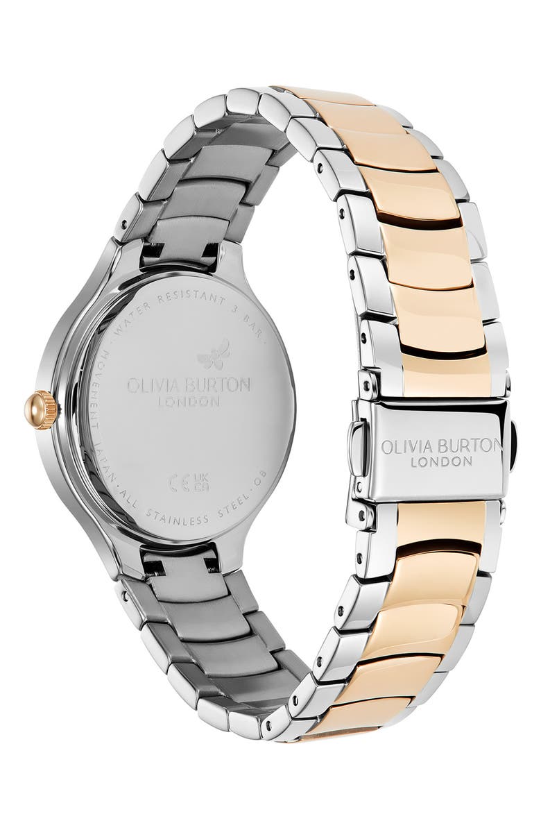 Olivia Burton Lea Bracelet Watch, 34mm, Alternate, color, Silver White