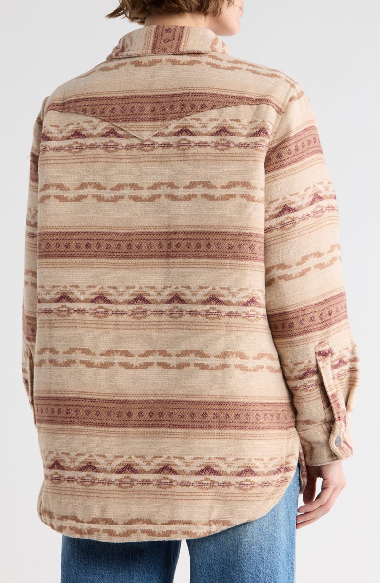 Wrangler Retro Jacquard Shacket, Alternate, color, Tan/Brown
