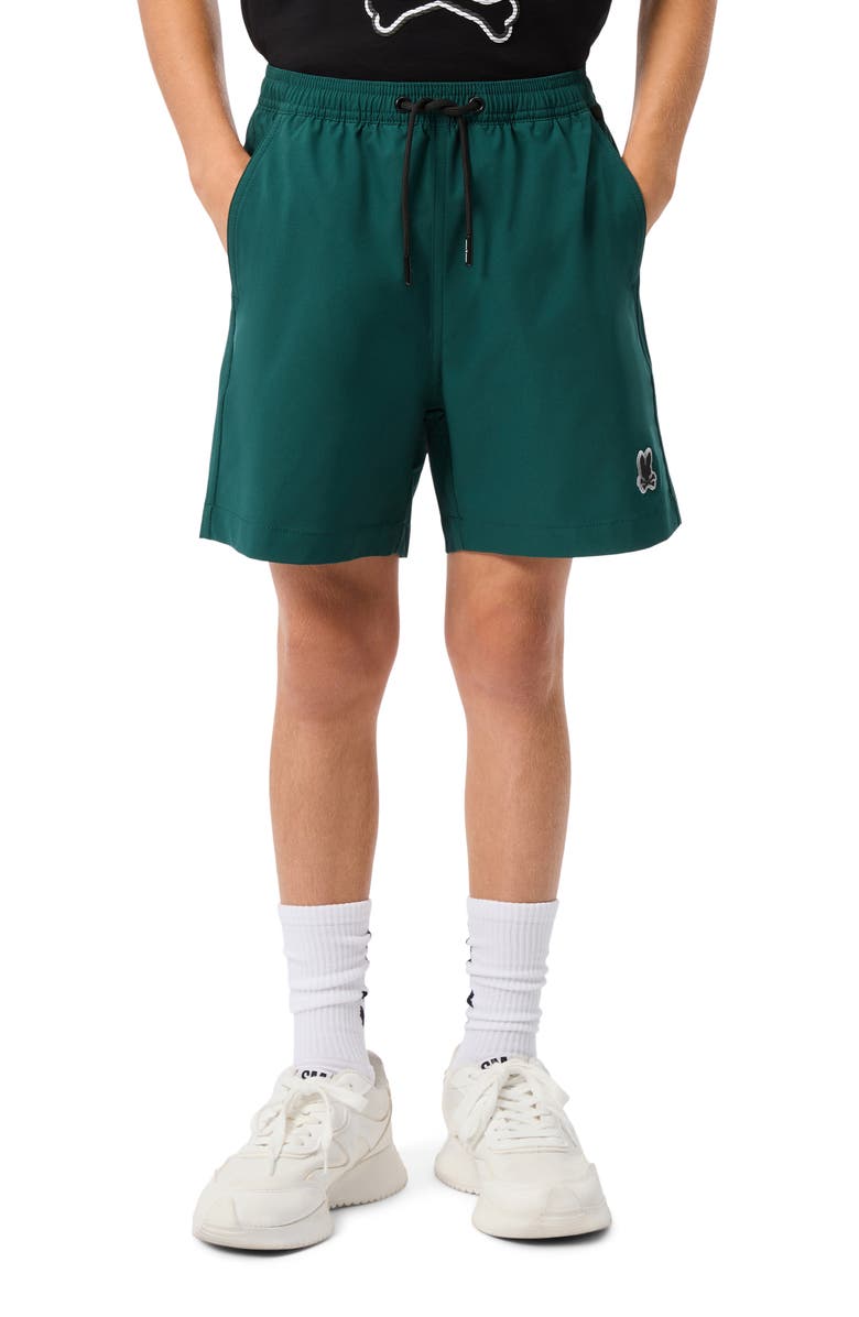 Psycho Bunny Kids' Palmview Hydrochromic Swim Shorts, Alternate, color, Sea Moss