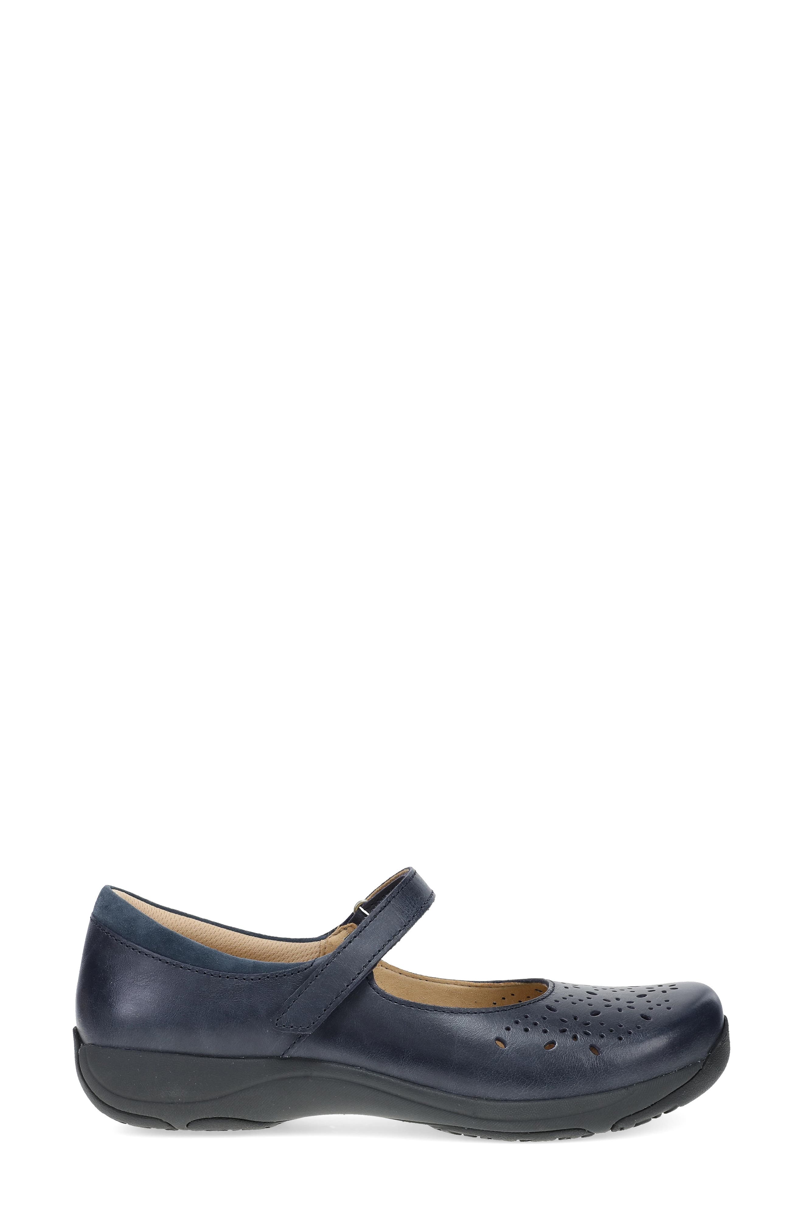 Stacy Wide Mary Jane Flat, Alternate, color, NAVY