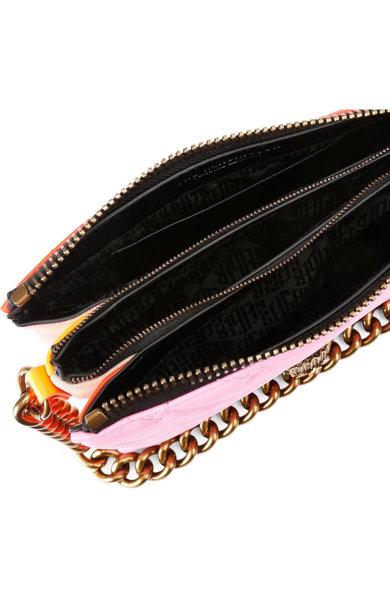 Kurt Geiger London Kensington Puff Quilted Leather Pouch Bag, Alternate, color, Open Pink