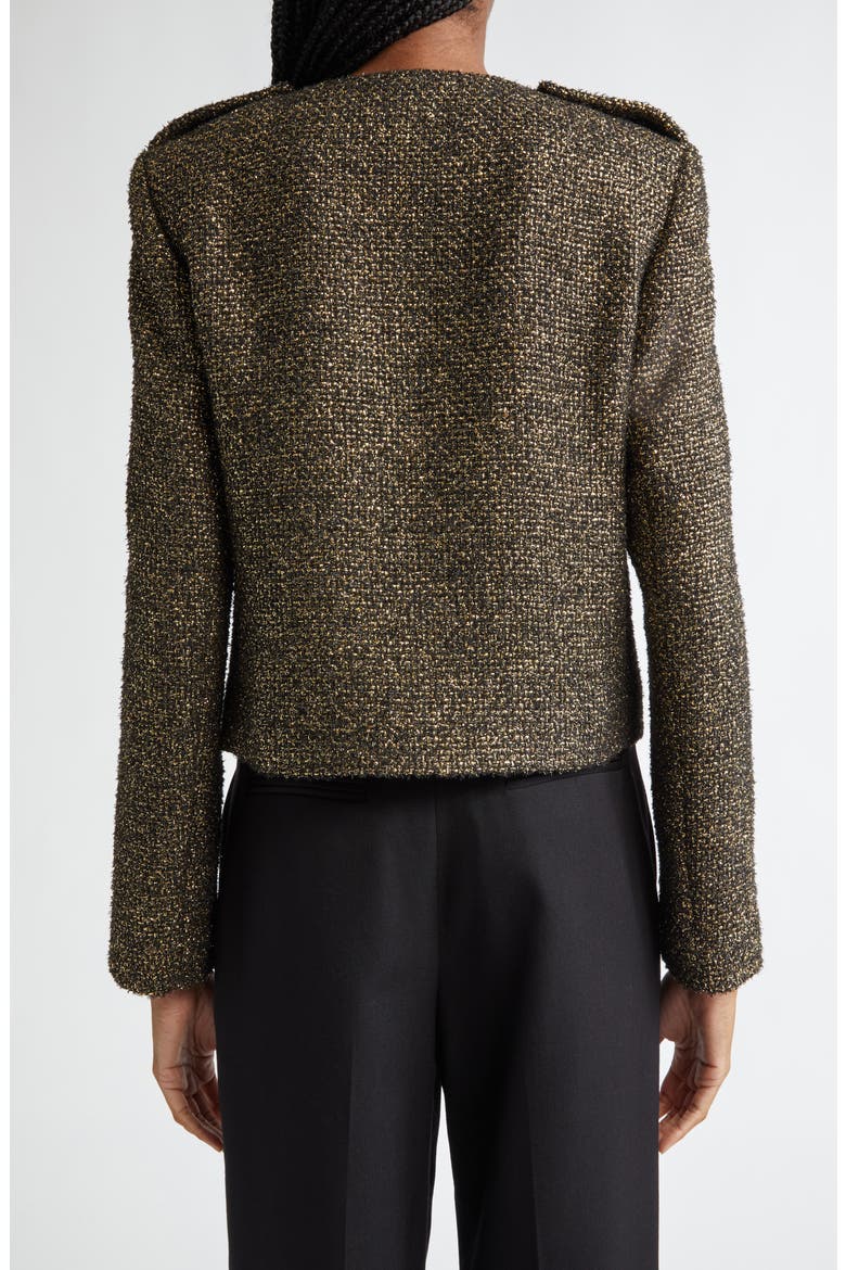 Wynee Metallic Knit Jacket, Alternate, color, GOLD