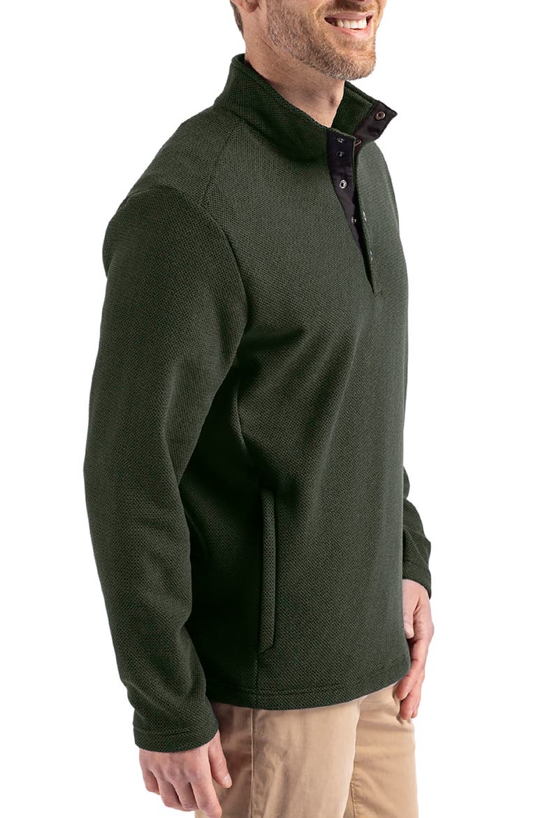 Hunts Point Fleece Snap Pullover, Alternate, color, POPLAR