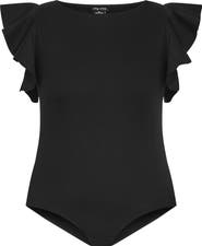 City Chic Daphne Ruffle Sleeve Bodysuit