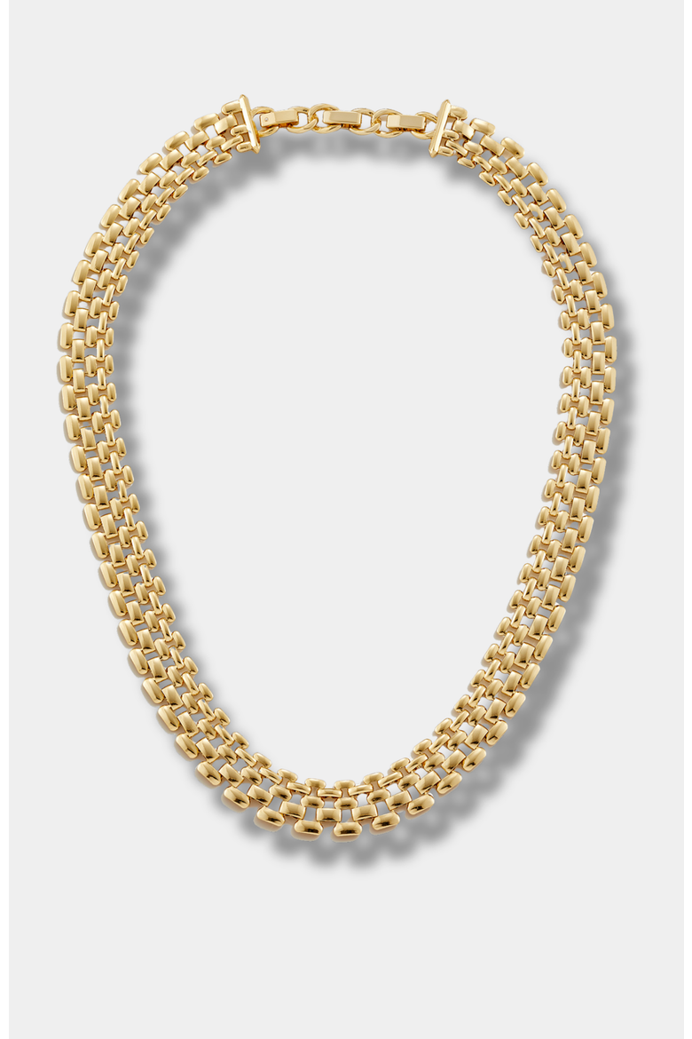 Watch Link Necklace, Main, color, Gold
