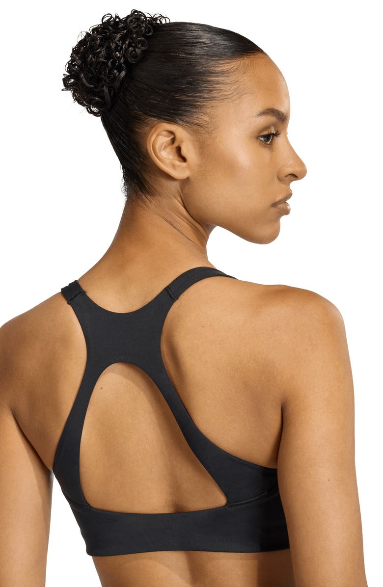 adidas Optime Climacool Sports Bra, Alternate, color, Black