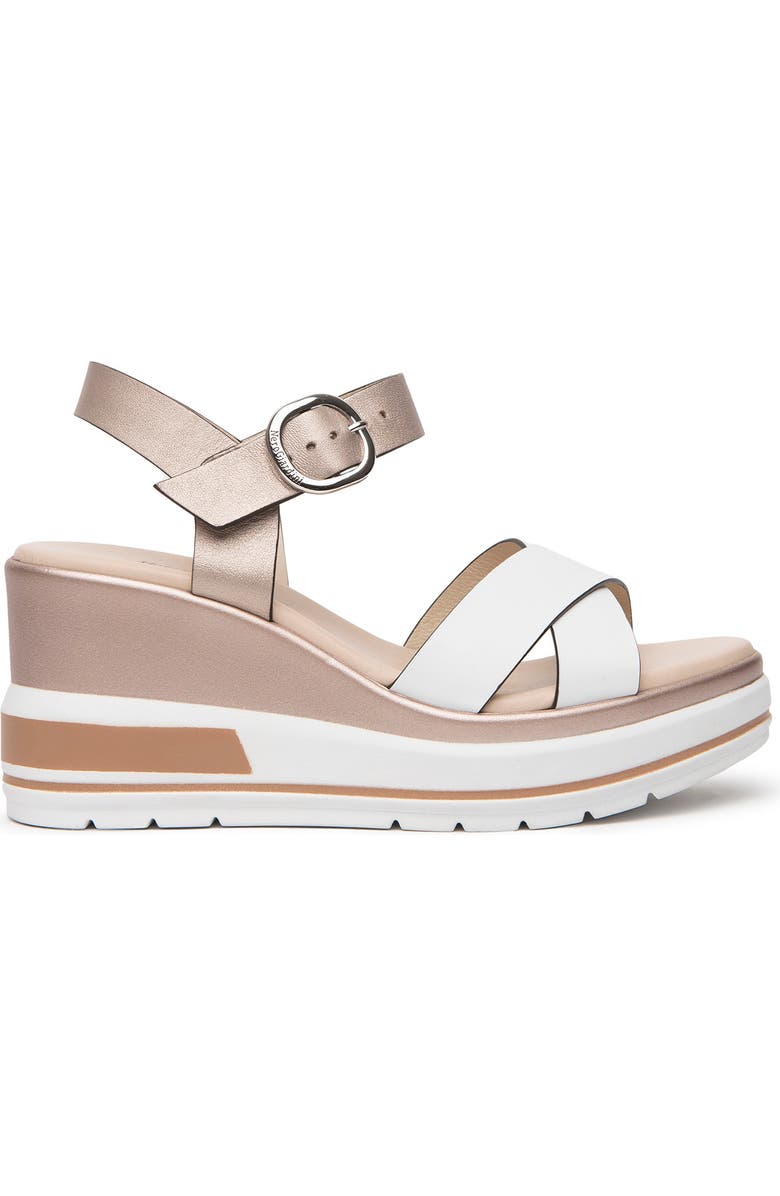 NeroGiardini Platform Wedge Sandal, Alternate, color,