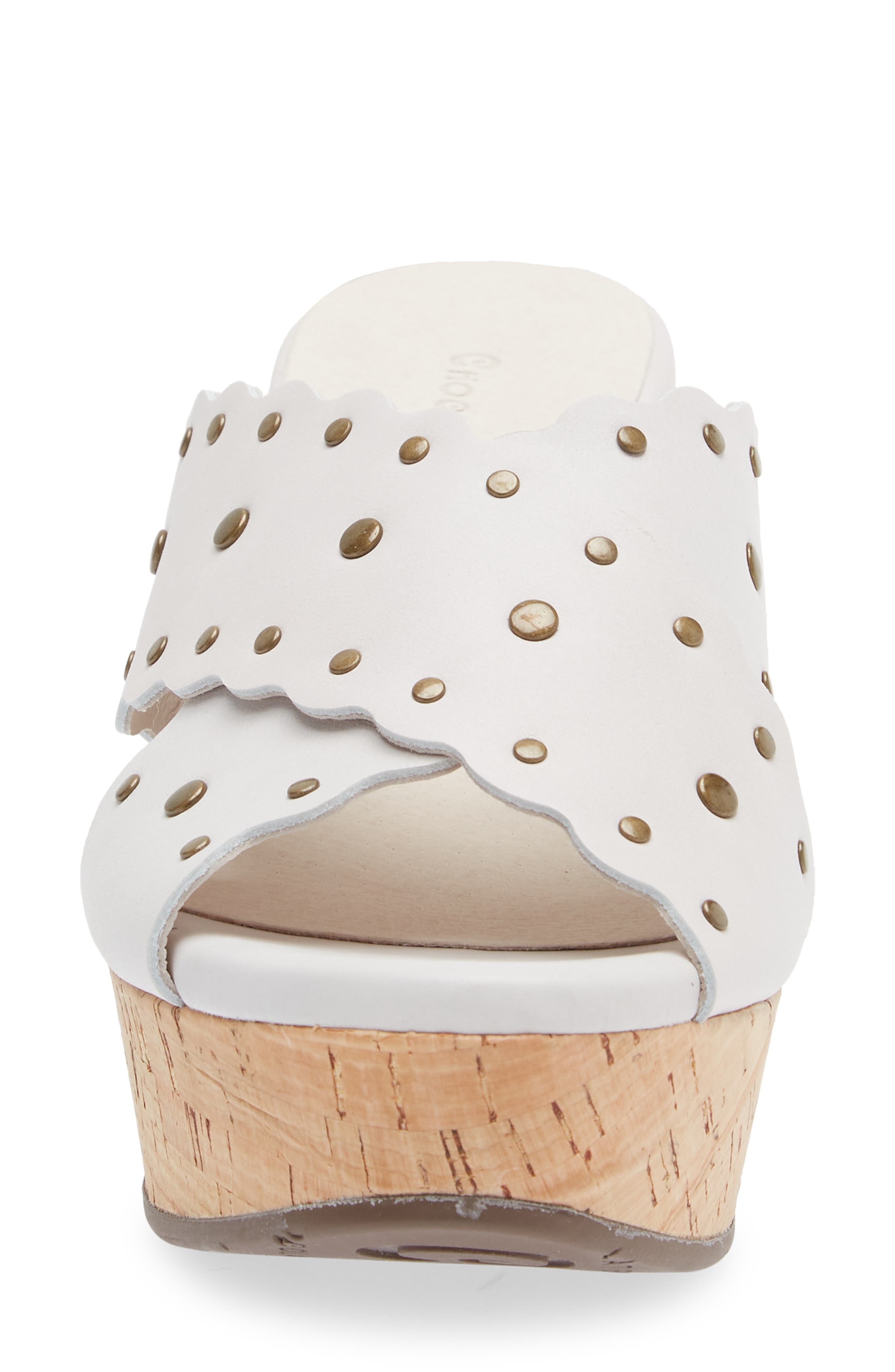 Chocolat Blu Studded Platform Wedge Sandal, Alternate, color, 