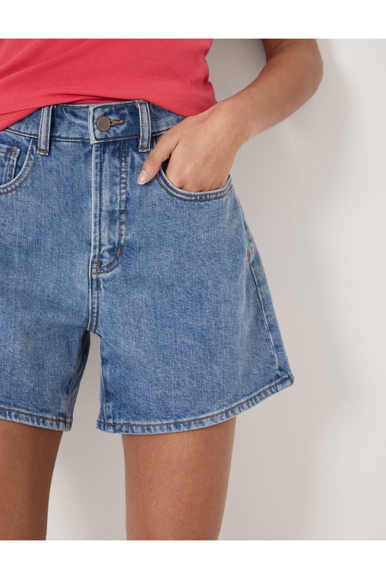 Essential Denim Stretch Shorts, Alternate, color, Light Blue Authentic