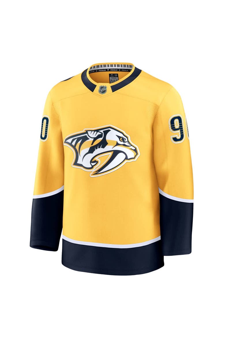 Men's Fanatics Ryan O'Reilly Yellow Nashville Predators Home Premium Jersey, Alternate, color, Yellow