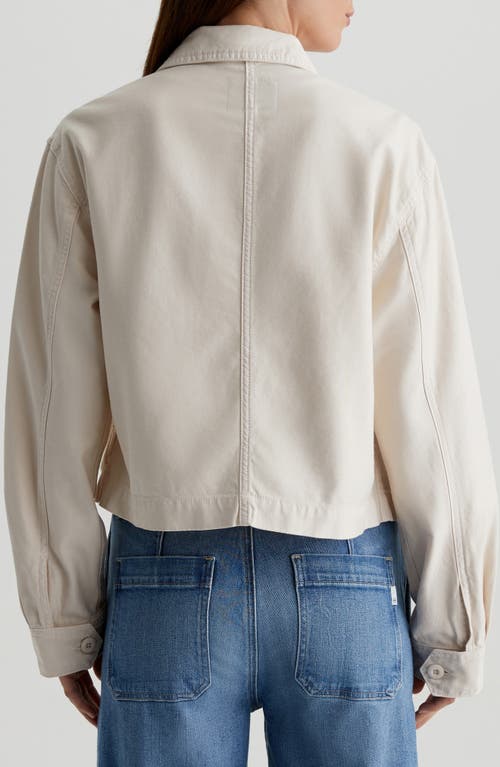 Ag Valleta Utility Shirt Jacket In Opal Stone
