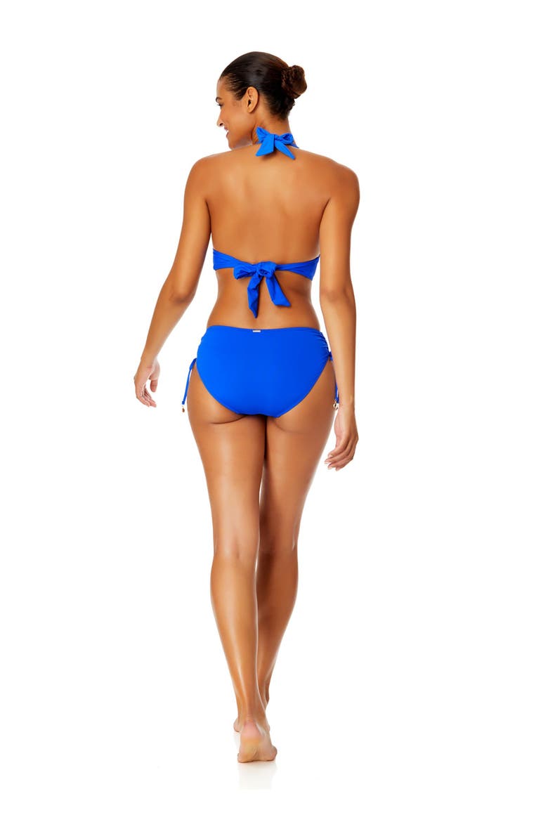 Women's Live In Color Halter Bikini Top, Alternate, color, Royal Blue