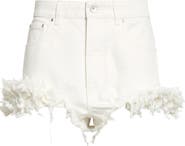 Rabanne Fringe Cutoff Denim Shorts