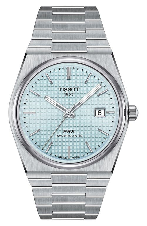 Tissot PRX Powermatic 80 Bracelet Watch, 40mm in Silver Grey 