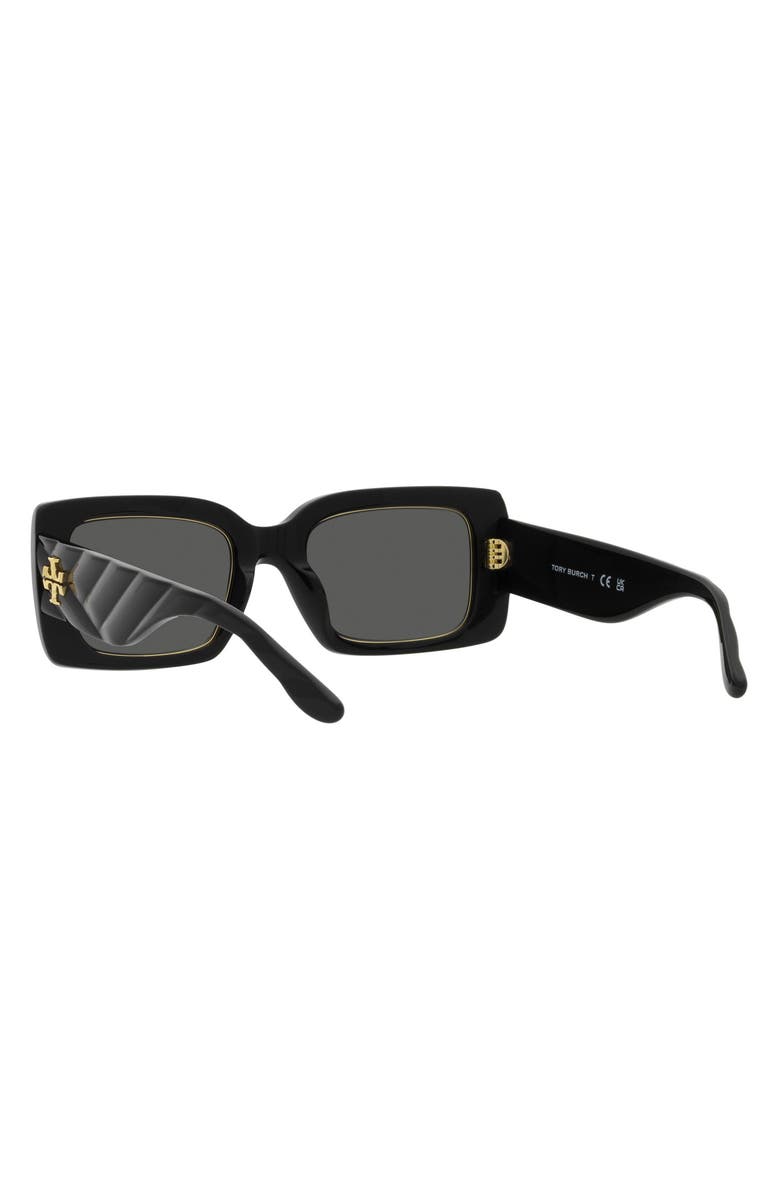 Tory Burch 51mm Rectangular Sunglasses, Alternate, color,
