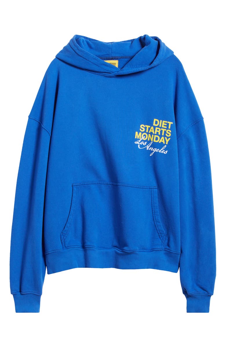 DIET STARTS MONDAY LA Cotton Graphic Hoodie, Alternate, color, 