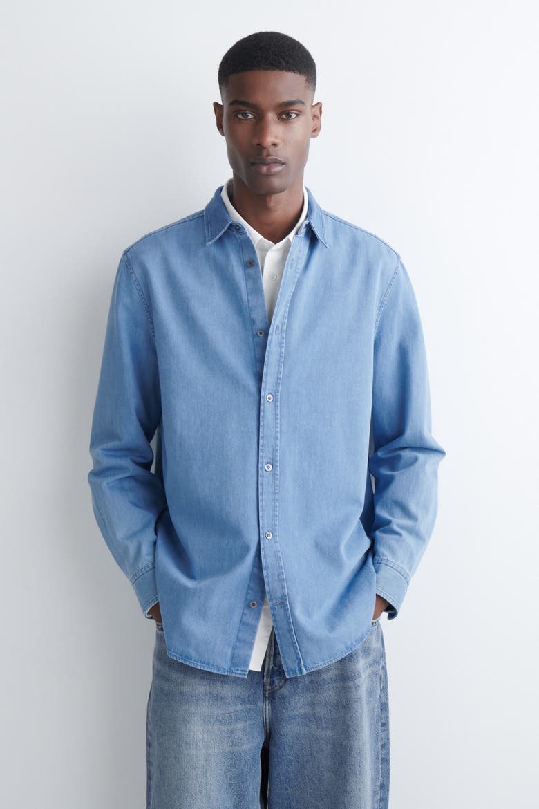 Denim Shirt, Main, color, BLUE