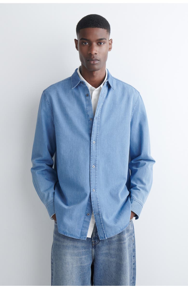 COS Denim Shirt, Main, color, Blue