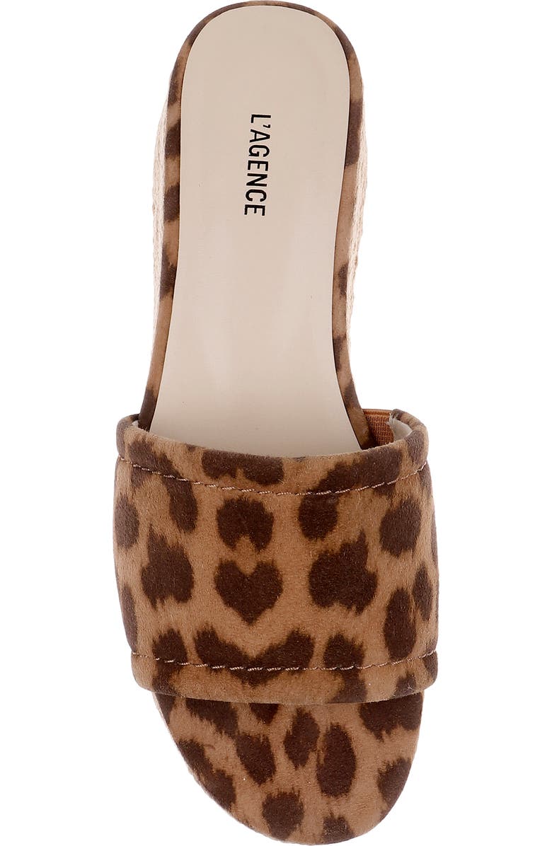 L'AGENCE Ramani Espadrille Platform Wedge Slide Sandal, Alternate, color,