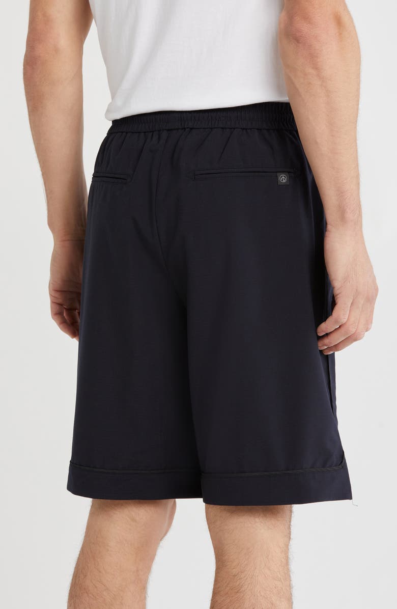 rag & bone Irving Wool Blend Shorts, Alternate, color, Navy