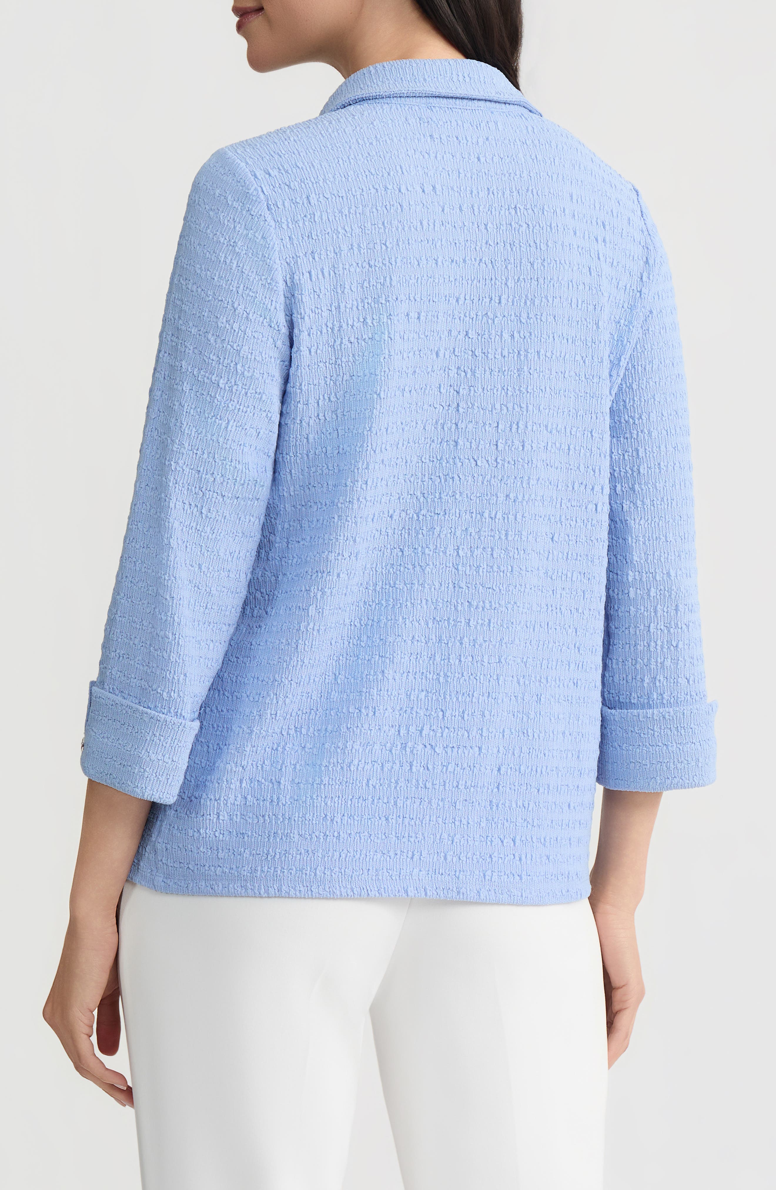 Ridge Knit Button-Up Shirt - image 2